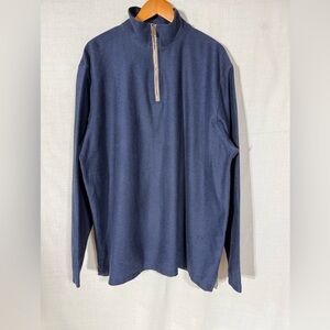 L.L. Bean Men's Deep Blue Zip-Up Sweater